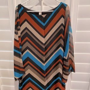 Dark Chevron Dress